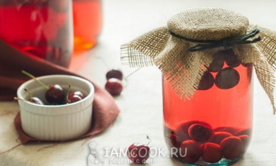 Рецепт компота из черешни без стерилизации на зиму