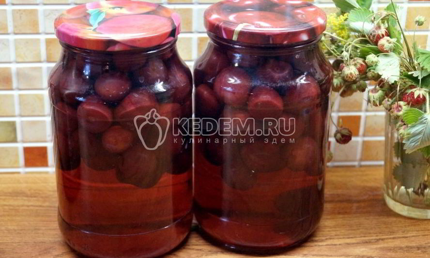 Рецепт компота из черешни на зиму