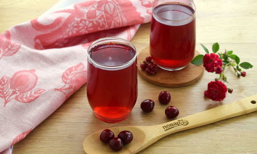 Рецепт компота из черешни