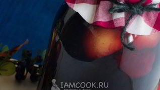 Компот из черноплодки с яблоками на зиму