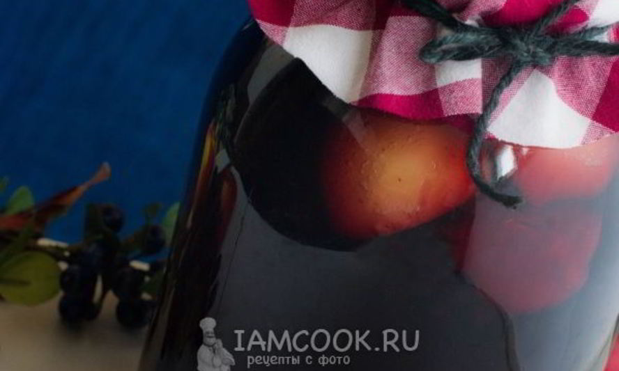 Рецепт компота из черноплодки с яблоками на зиму