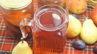 Компот из груш и слив на зиму