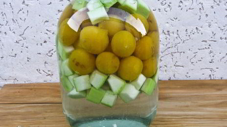 компот из кабачков и алычи