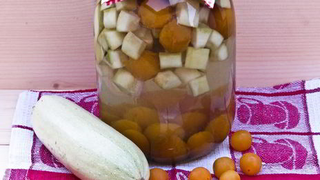 компот из кабачков и алычи