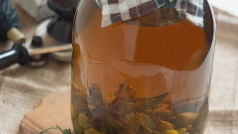 компот из крыжовника с мятой