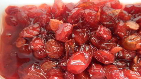 компот из ревеня, яблока и калины