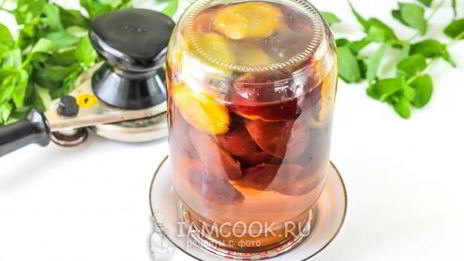 компот из сливы на зиму без стерилизации