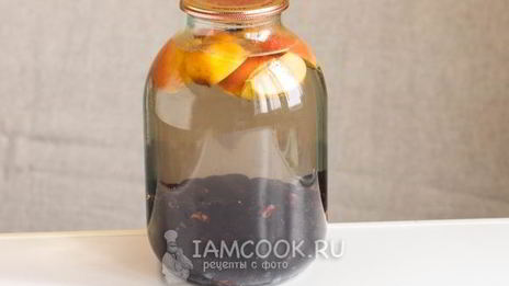 компот из терна и яблок на зиму