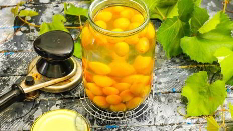 компот из винограда с косточками на зиму