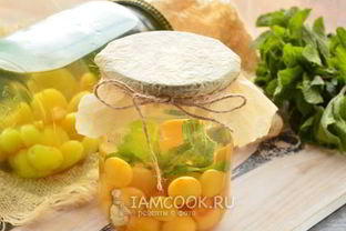 Компот из желтой черешни на зиму