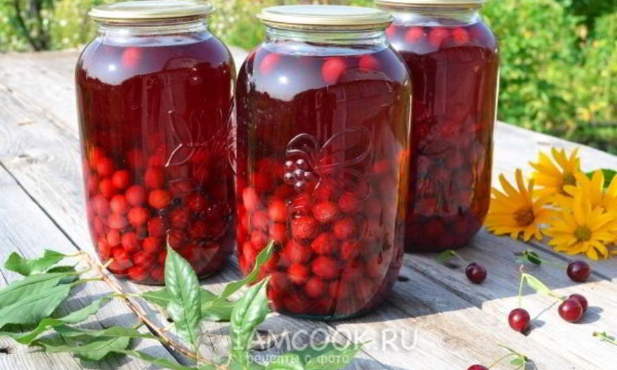 Рецепт концентрированного компота из вишни на зиму