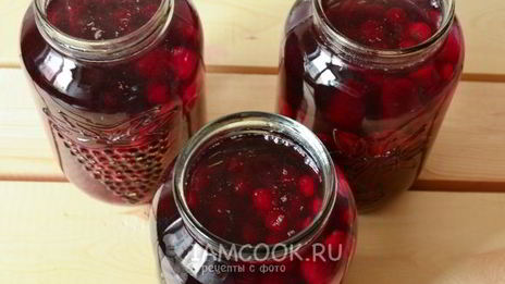 концентрированный компот из вишни на зиму