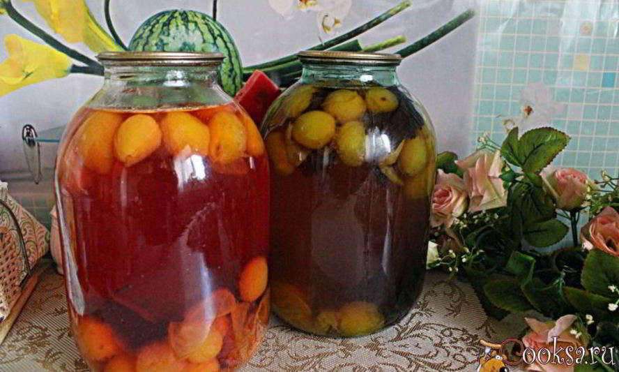 Рецепт сливового компота с базиликом на зиму