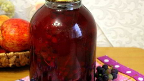 виноградный компот на зиму