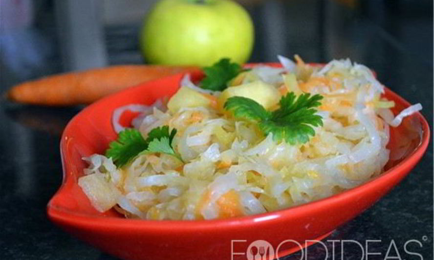 Рецепт квашеной капусты с яблоками