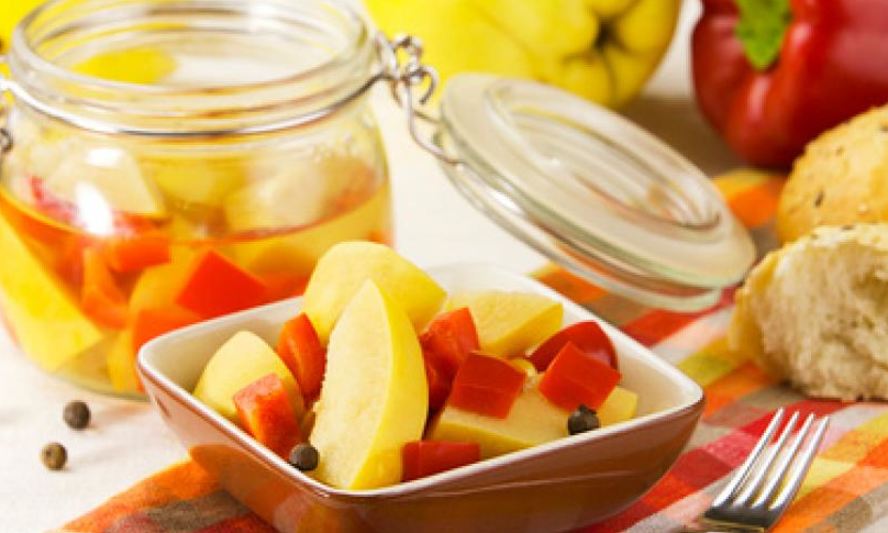 Рецепт айвы, маринованной с болгарским перцем