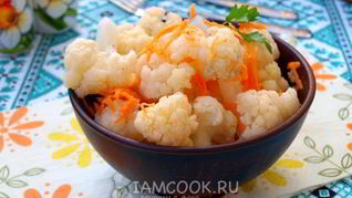 Быстрая маринованная цветная капуста