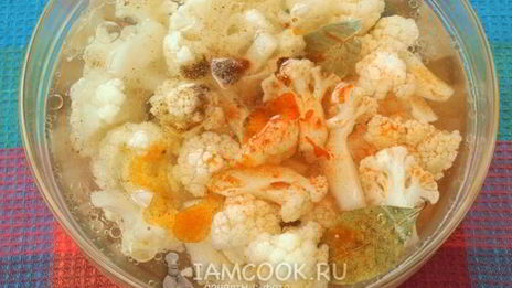 быстрая маринованная цветная капуста