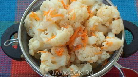 быстрая маринованная цветная капуста