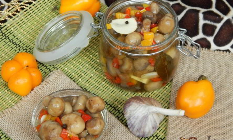 Рецепт быстрых маринованных шампиньонов