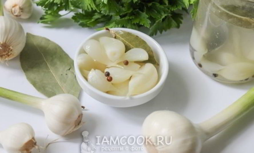 Рецепт чеснока маринованного на зиму