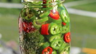 Горький перец маринованный