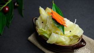 Капуста маринованная домашняя