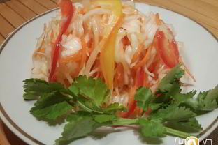 Капуста маринованная с болгарским перцем