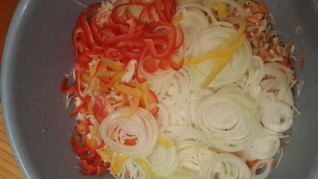 капуста маринованная с болгарским перцем