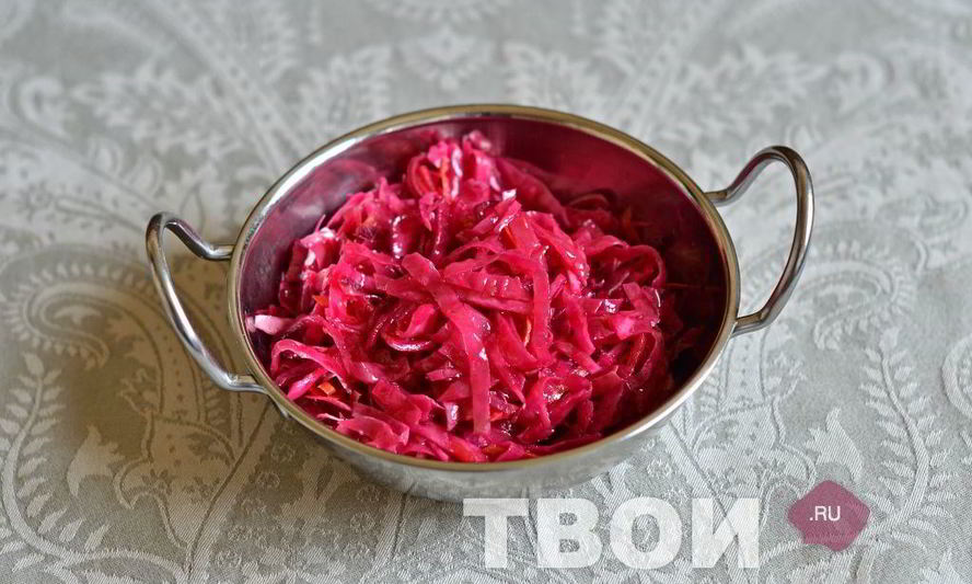 Рецепт капусты маринованной со свеклой