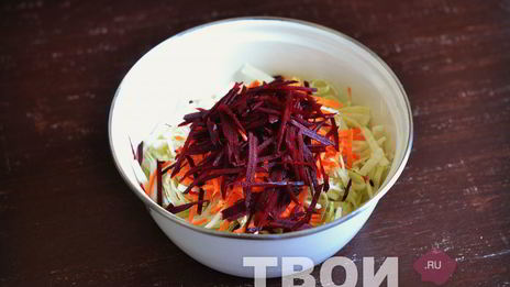 капуста маринованная со свеклой