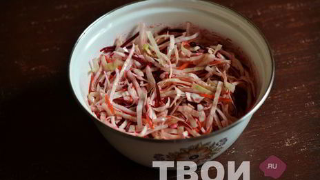 капуста маринованная со свеклой