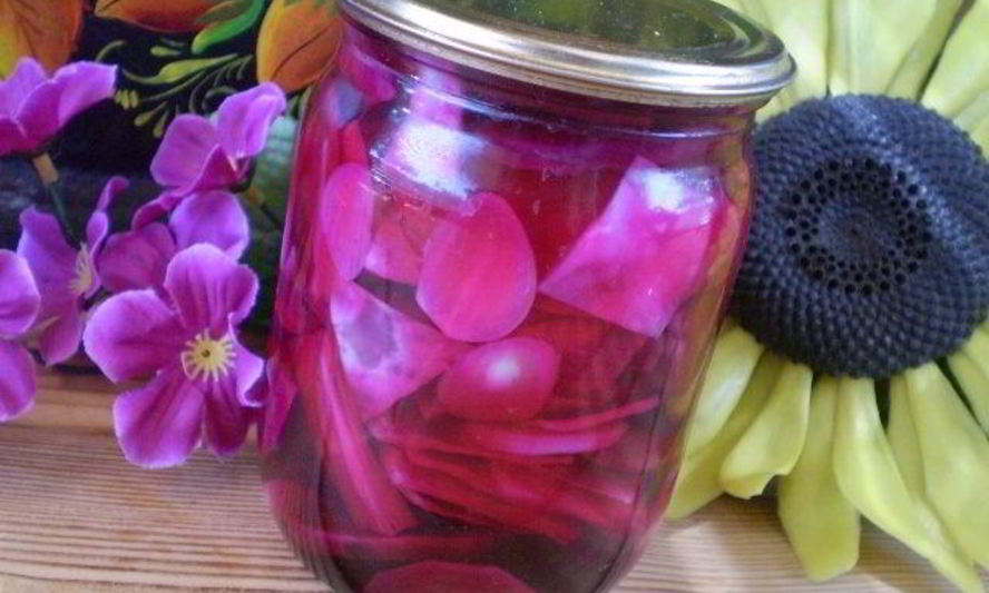 Рецепт маринованной капусты со свеклой