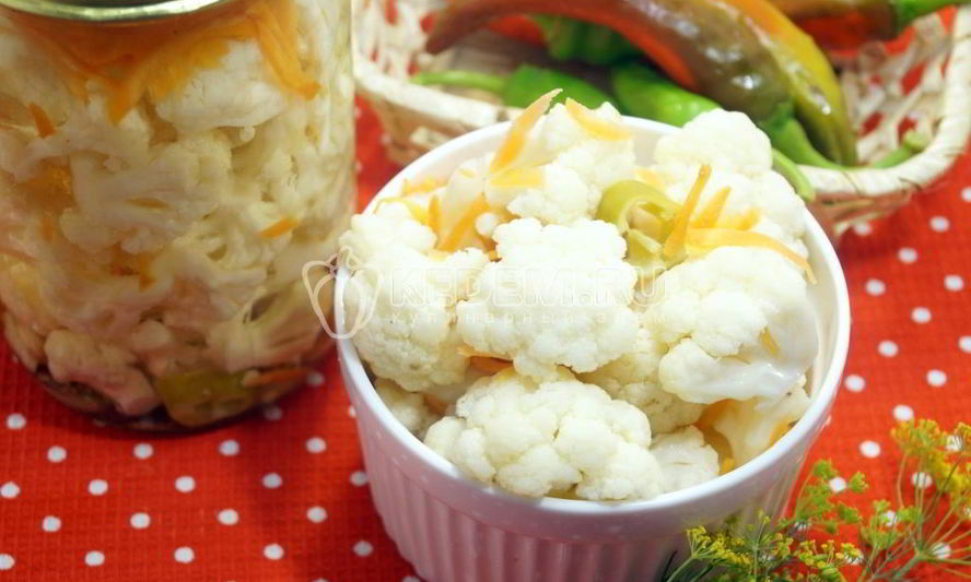 Рецепт маринованной цветной капусты хрустяшка