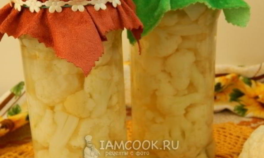 Рецепт маринованной цветной капусты на зиму