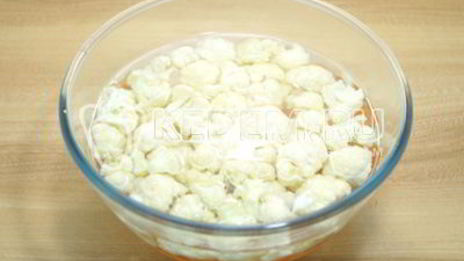 маринованная цветная капуста с морковью