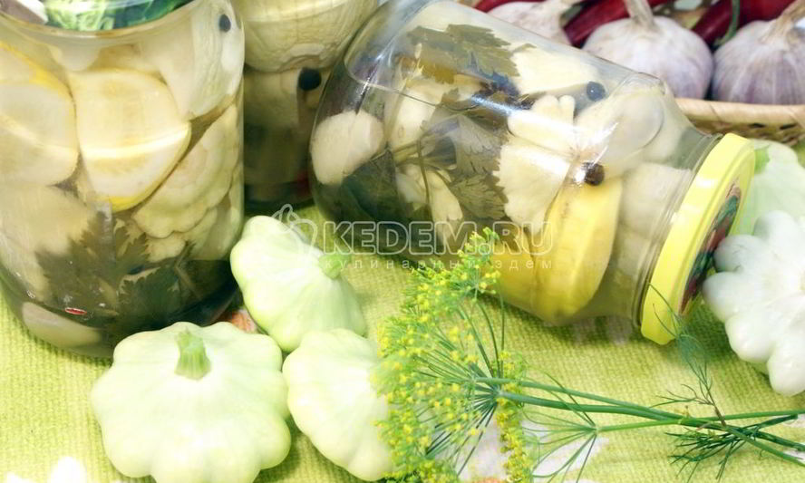 Рецепт маринованных патиссонов