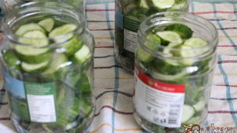 маринованные резаные огурцы