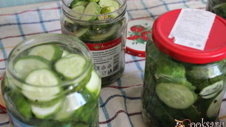 маринованные резаные огурцы