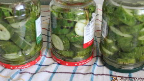 маринованные резаные огурцы