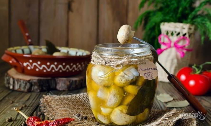 Рецепт маринованных шампиньонов