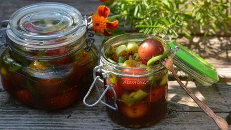 маринованные томаты с халапеньо