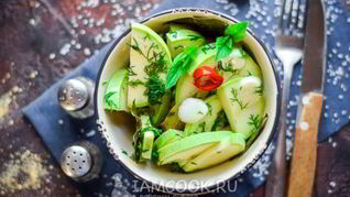Острые маринованные кабачки