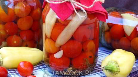 помидоры черри маринованные с болгарским перцем