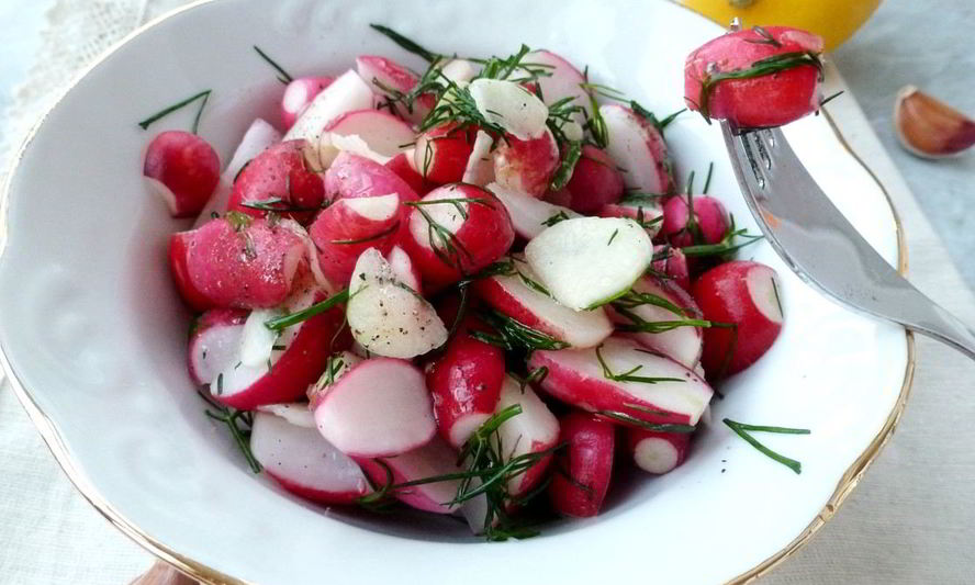 Рецепт редиса, маринованного с имбирем и чесноком