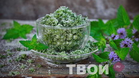 мятный сахар на зиму
