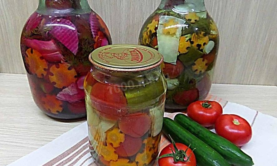 Рецепт овощного ассорти на зиму