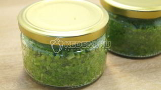 Паста из чесночных стрелок на зиму