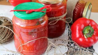 Перец фаршированный капустой и морковью на зиму