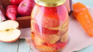 Перец с яблоками на зиму